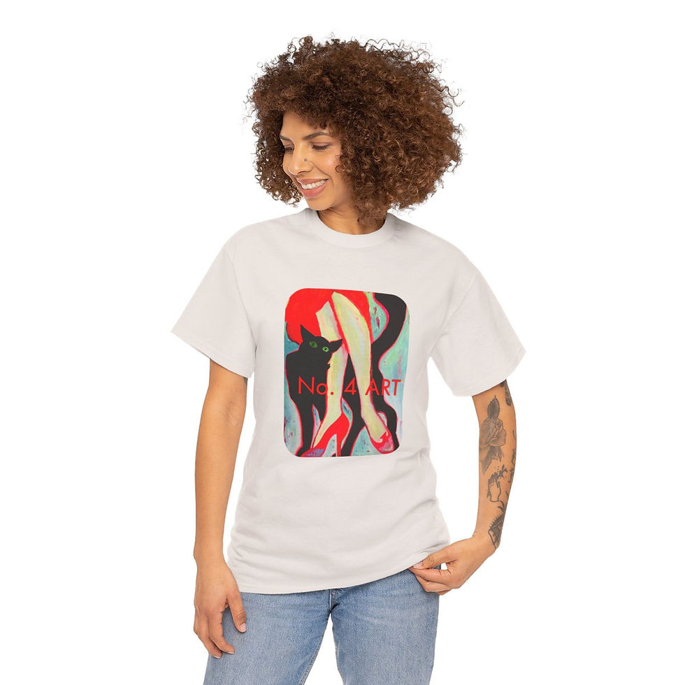 Thumbnail: Felines of Vintage Ads Unisex Heavy Cotton Tee