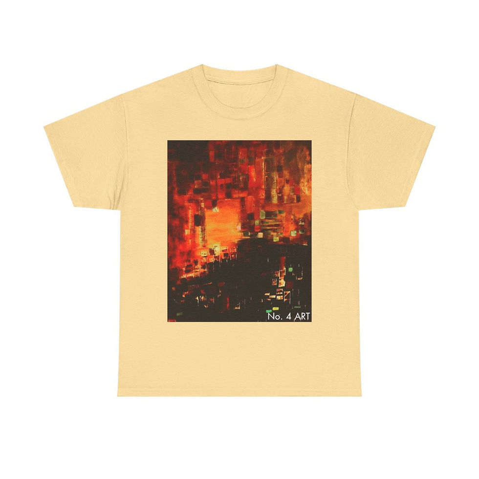 Thumbnail: No. 4 ART Abstract Unisex Heavy Cotton Tee