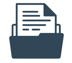 Folder with documents icon