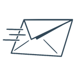 Mail letter sending icon