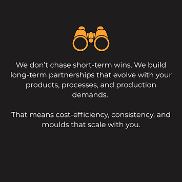 TCI Culinary values graphic highlighting scalable silicone mould solutions and long-term manufacturing partnerships
