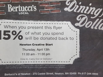 Newton Creative Start Fundraiser!