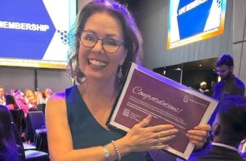 Jane MacDonald with AudA Award