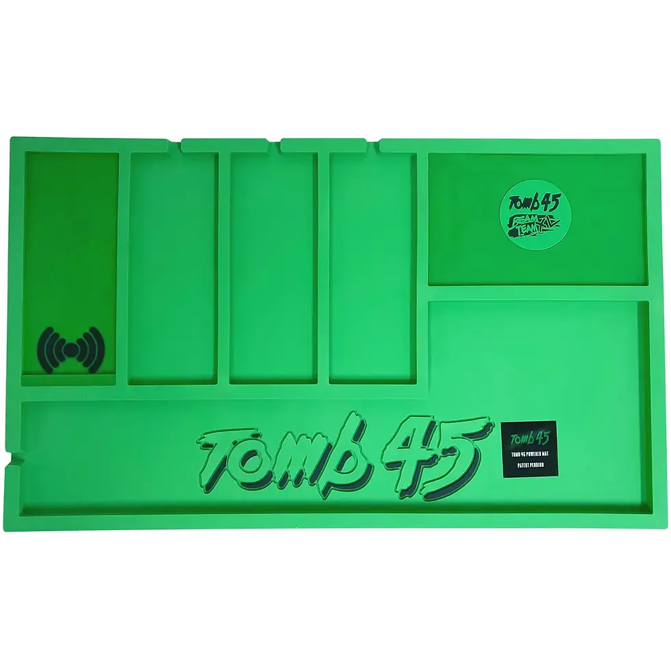 Tomb45 Powered Mats Wireless charging organizing mat Green
