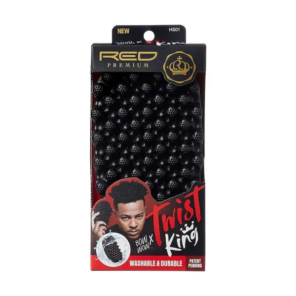 Red Premium Curved Twist King for Short Hair - HS03