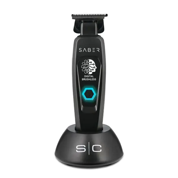SABER PROFESSIONAL FULL METAL BODY DIGITAL BRUSHLESS MOTOR CORDLESS HAIR TRIMMER