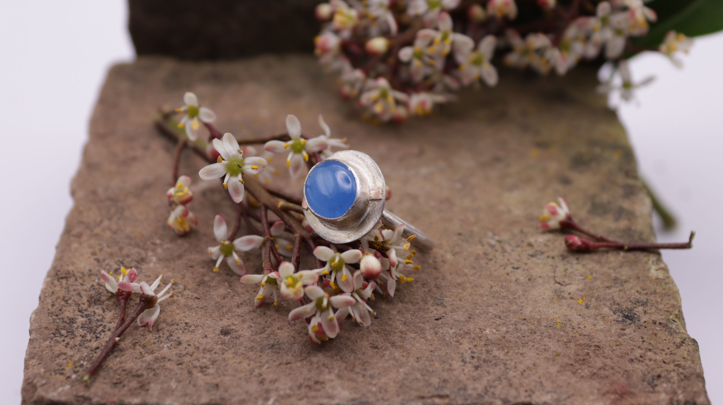 Blue Agate Ring