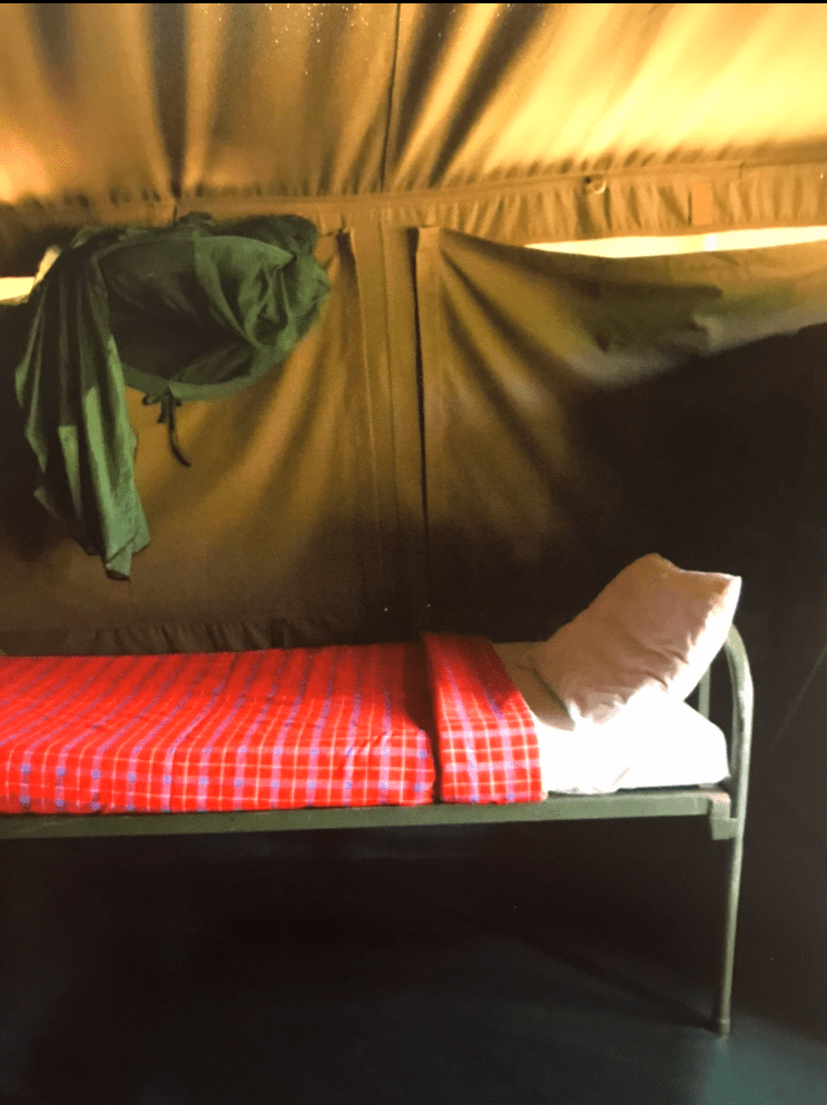 My bed at camp