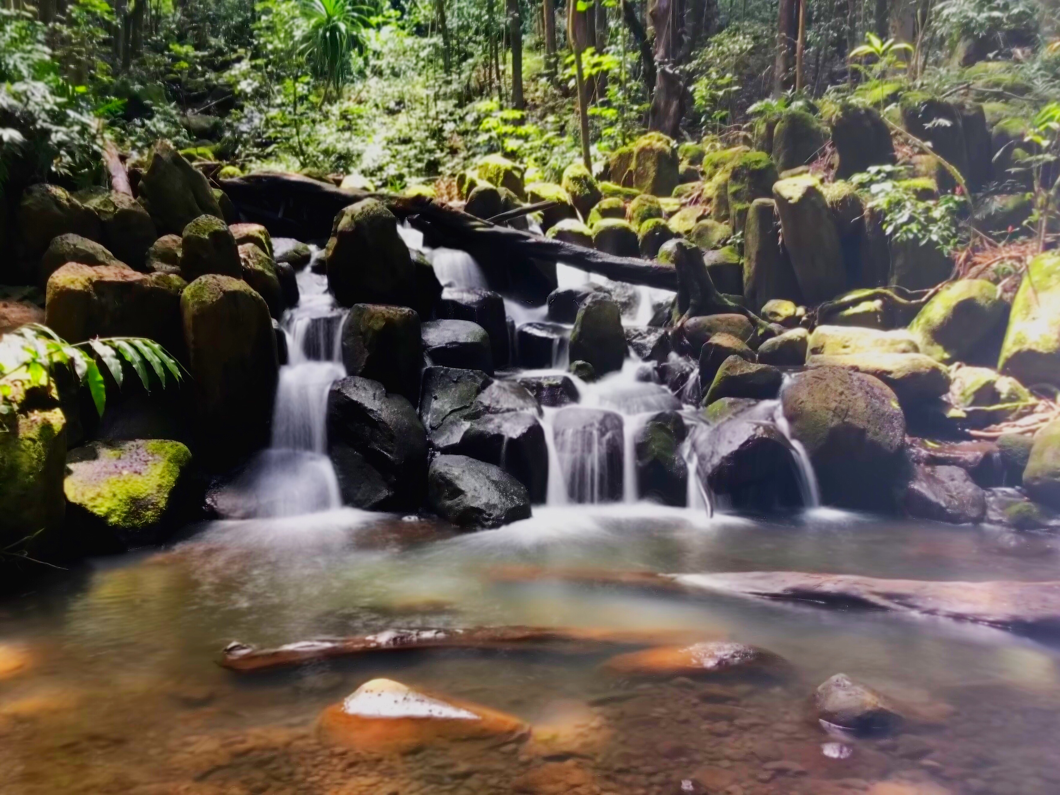 One of the smaller waterfalls