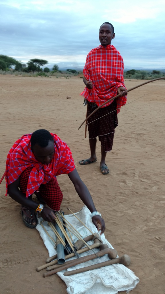 The men and their weapons