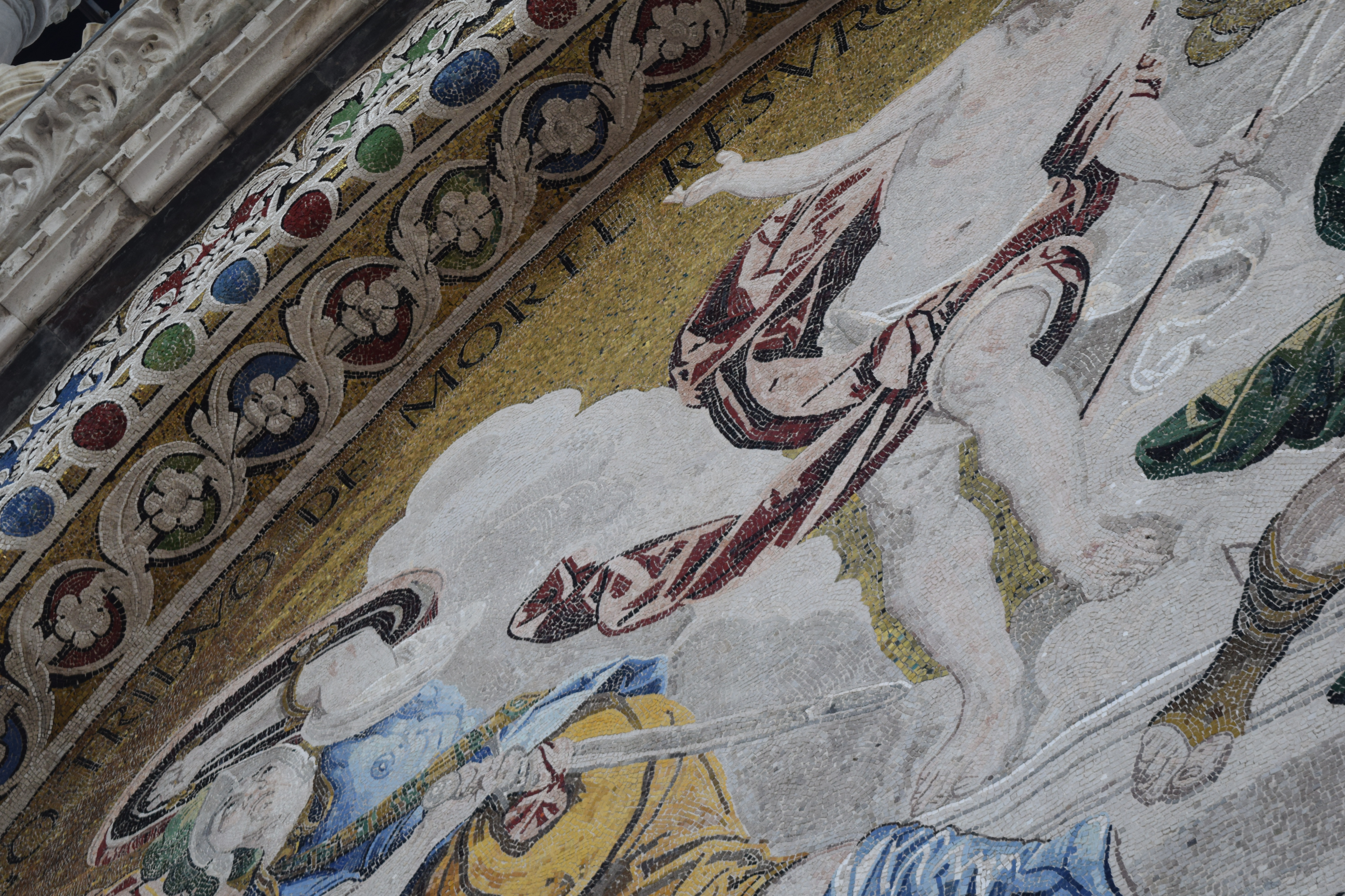 Mosaic work on the exterior