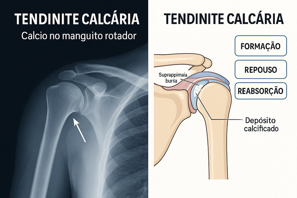 Tendinite Calcária do Ombro: entenda por que seu ombro dói tanto.