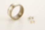 Wedding Band & Gold Studs