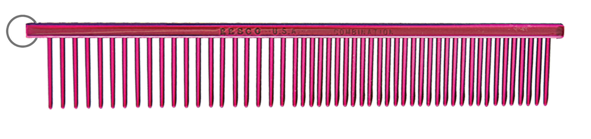 Resco 1" Combination Comb, Candy Red