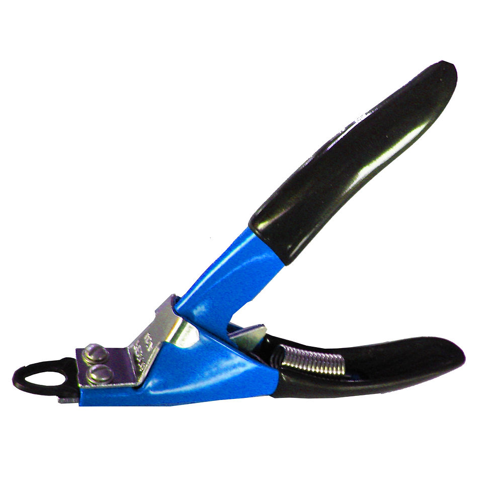Thumbnail: Deluxe Resco Guillotine Nail Trimmer, Blue, Small/Medium