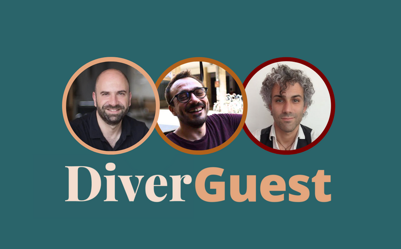 Logo di DiverGente: un cervello colorato con un gradiente dall'ottanio all'arancio