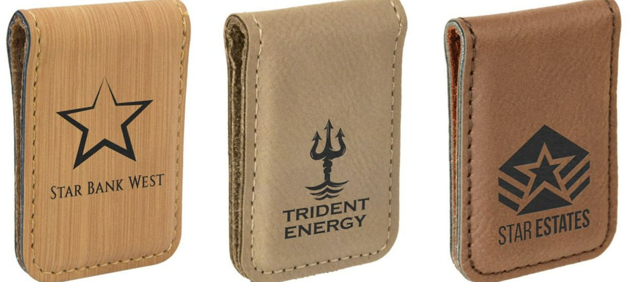 Leatherette Money Clip