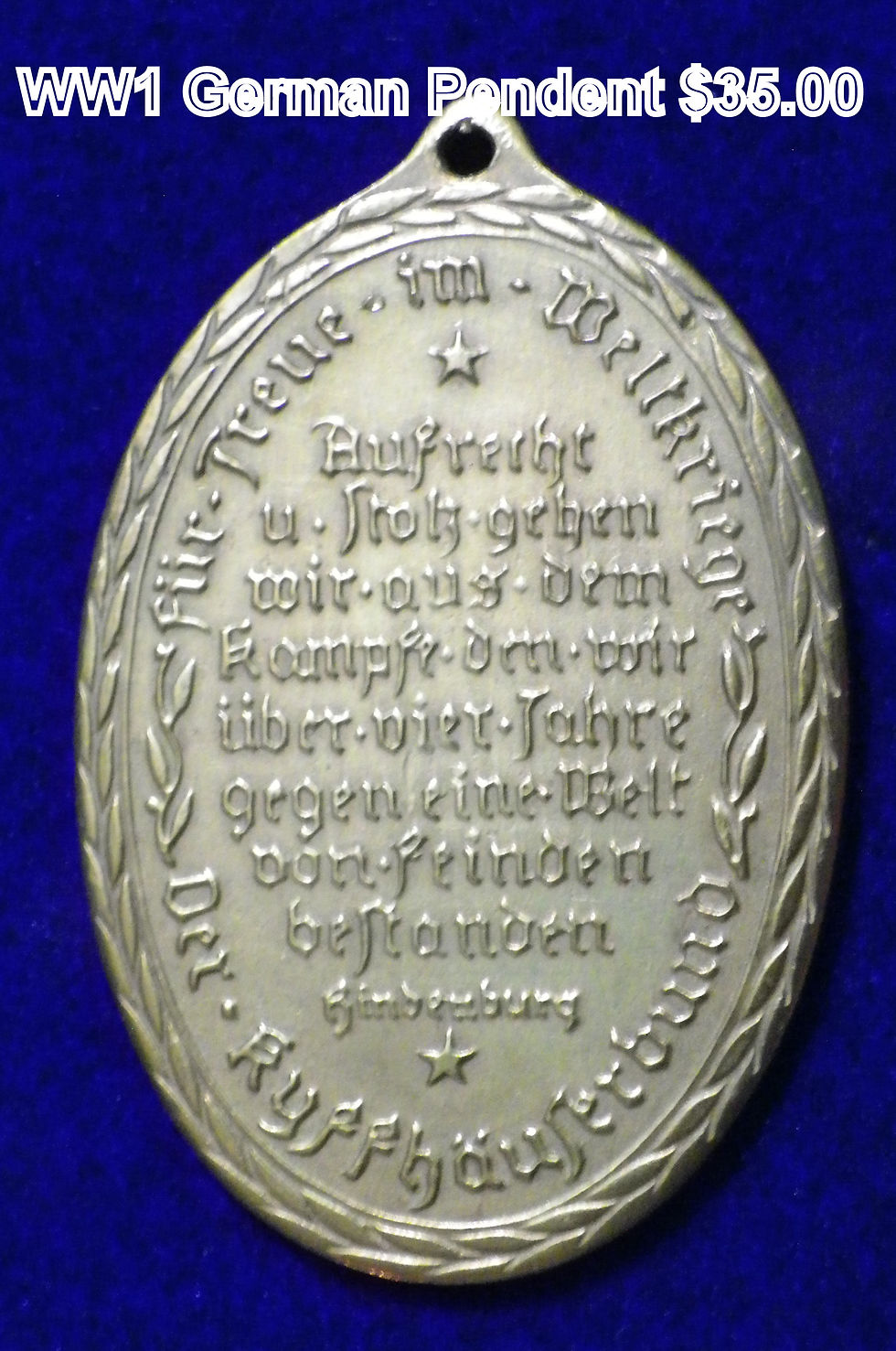 Thumbnail: WW1 German Pendent J118