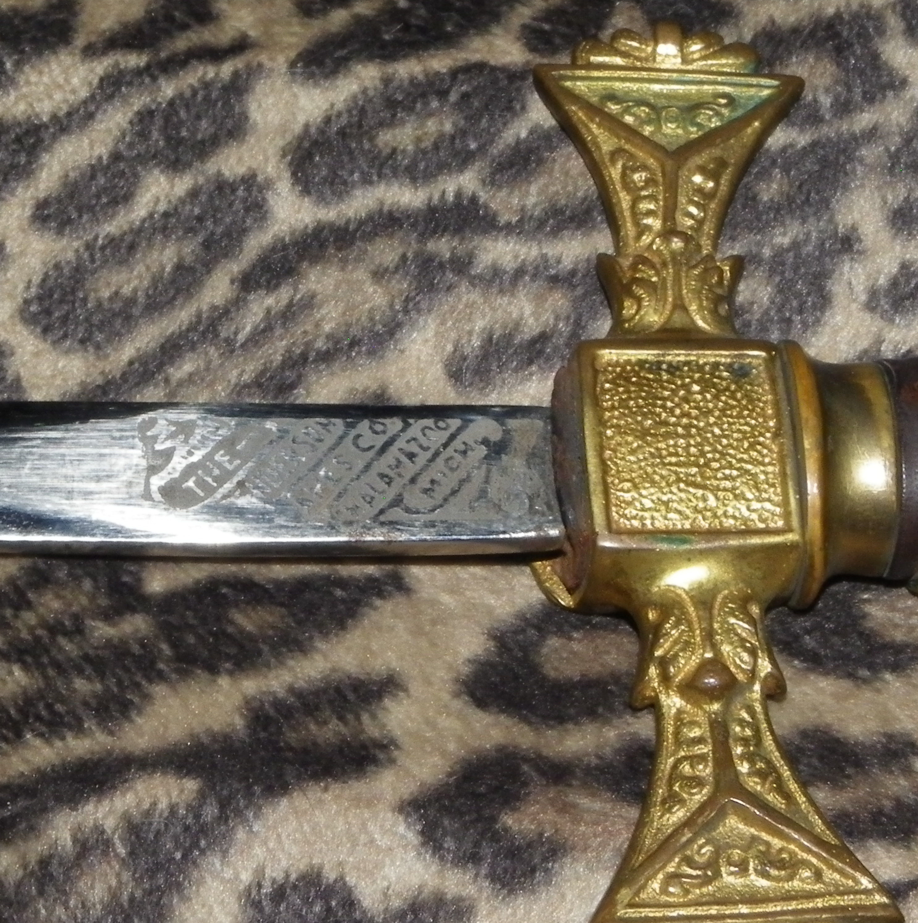 Moose lodge sword MFG. H. Ames Mi. 1893