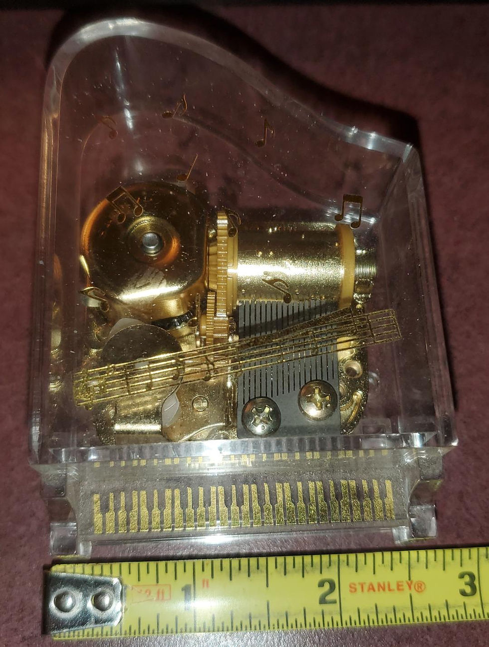 Grand Acrylic Piano Music Box