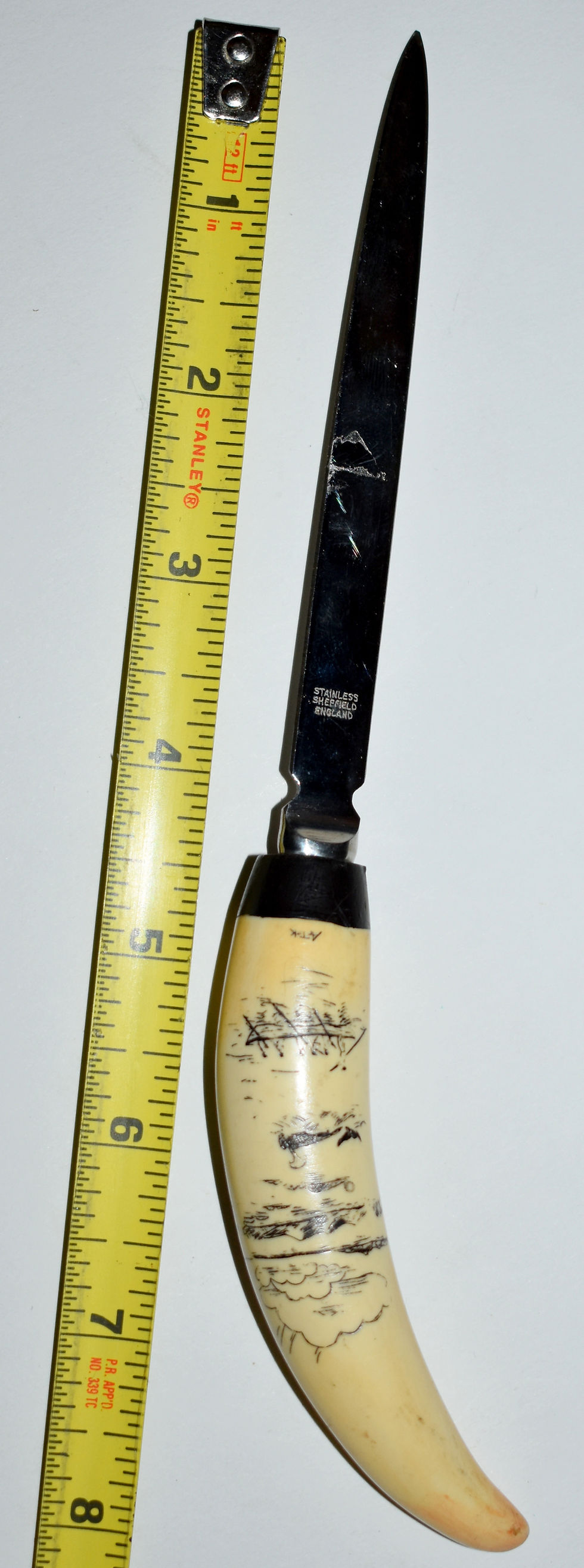 Thumbnail: Scrimshaw letter opener