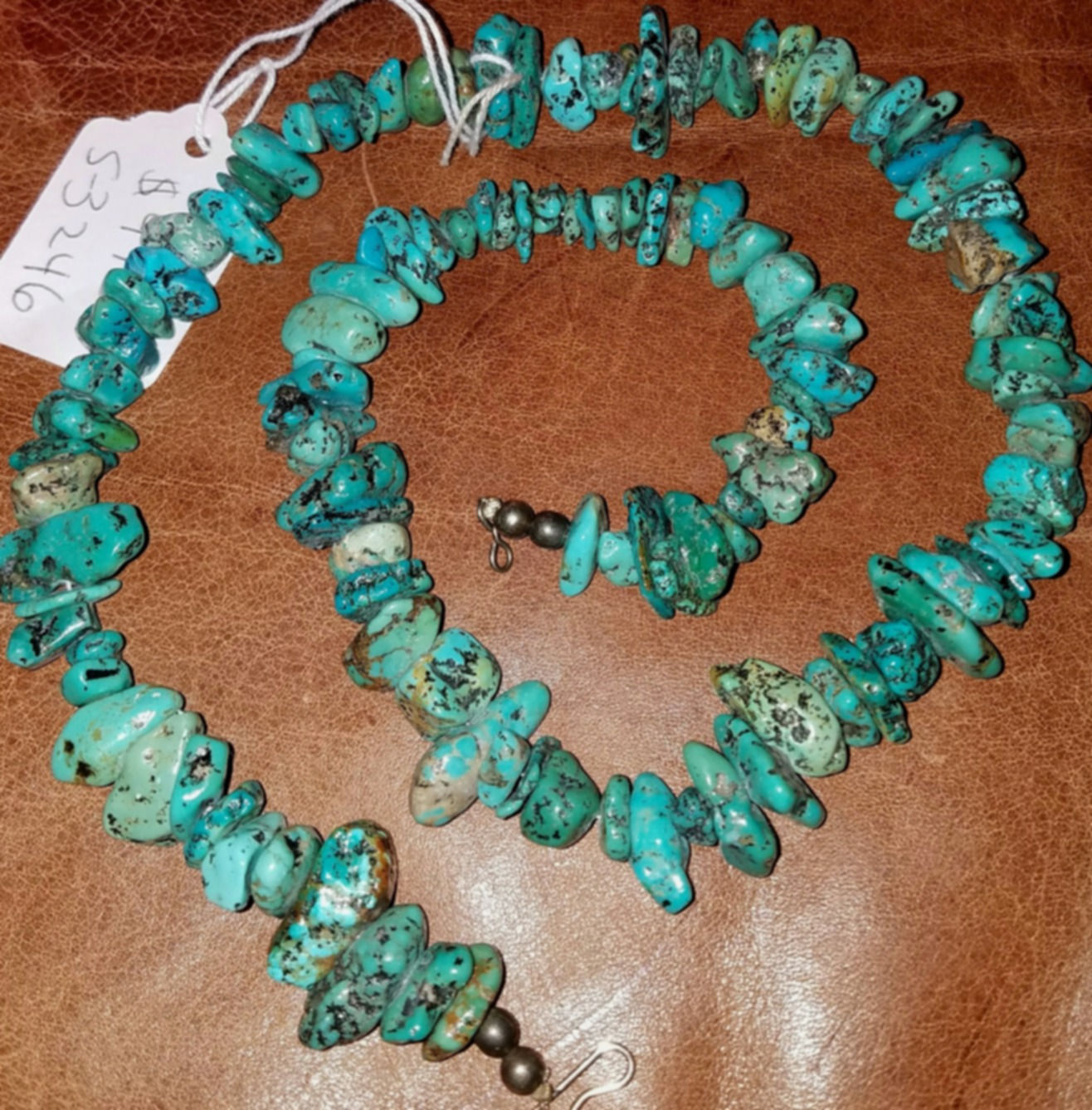 OLD CHUNKY TURQUOISE NECKLACE