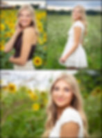 westerville north high school senior photos in sunflower field ohio