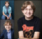 portrait collage of high school senior photos in columbus ohio portrait studio