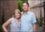 portrait of man and woman during family photo session in westerville ohio