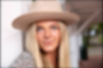 high school senior photo taken in westerville ohio girl is wearing a brown hat with blonde hair