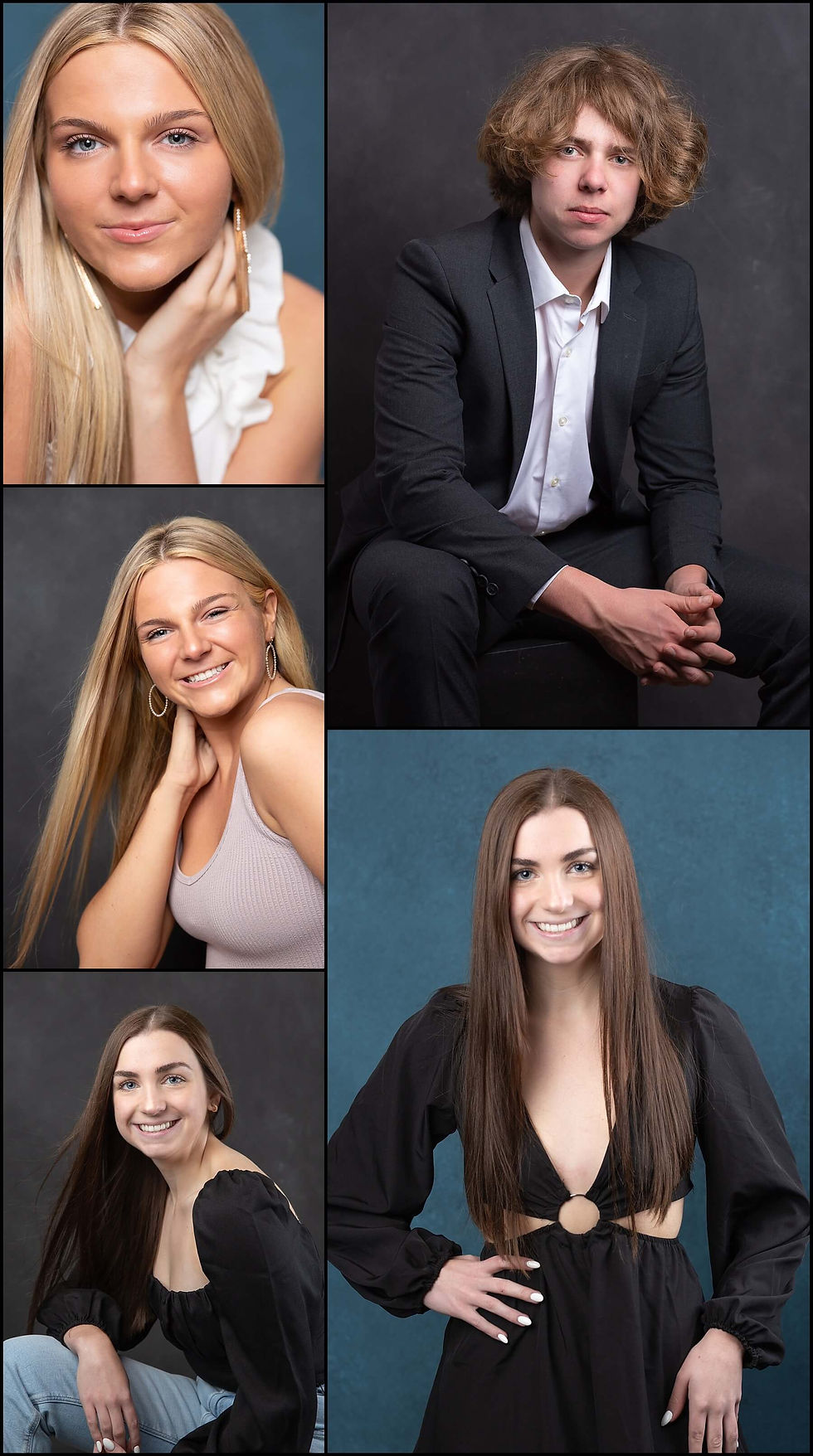 series of photos of Columbus, Ohio senior photography clients