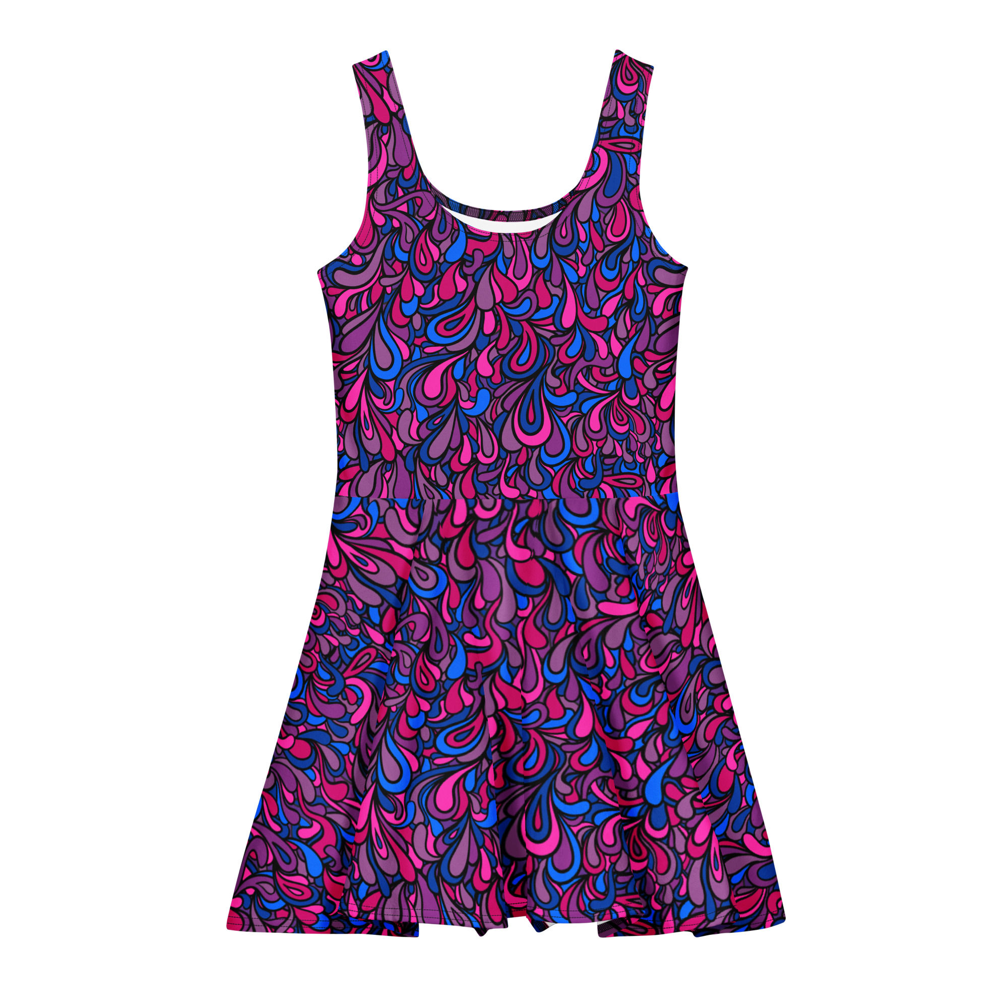 Bisexual Drip Cotton Skater Dress