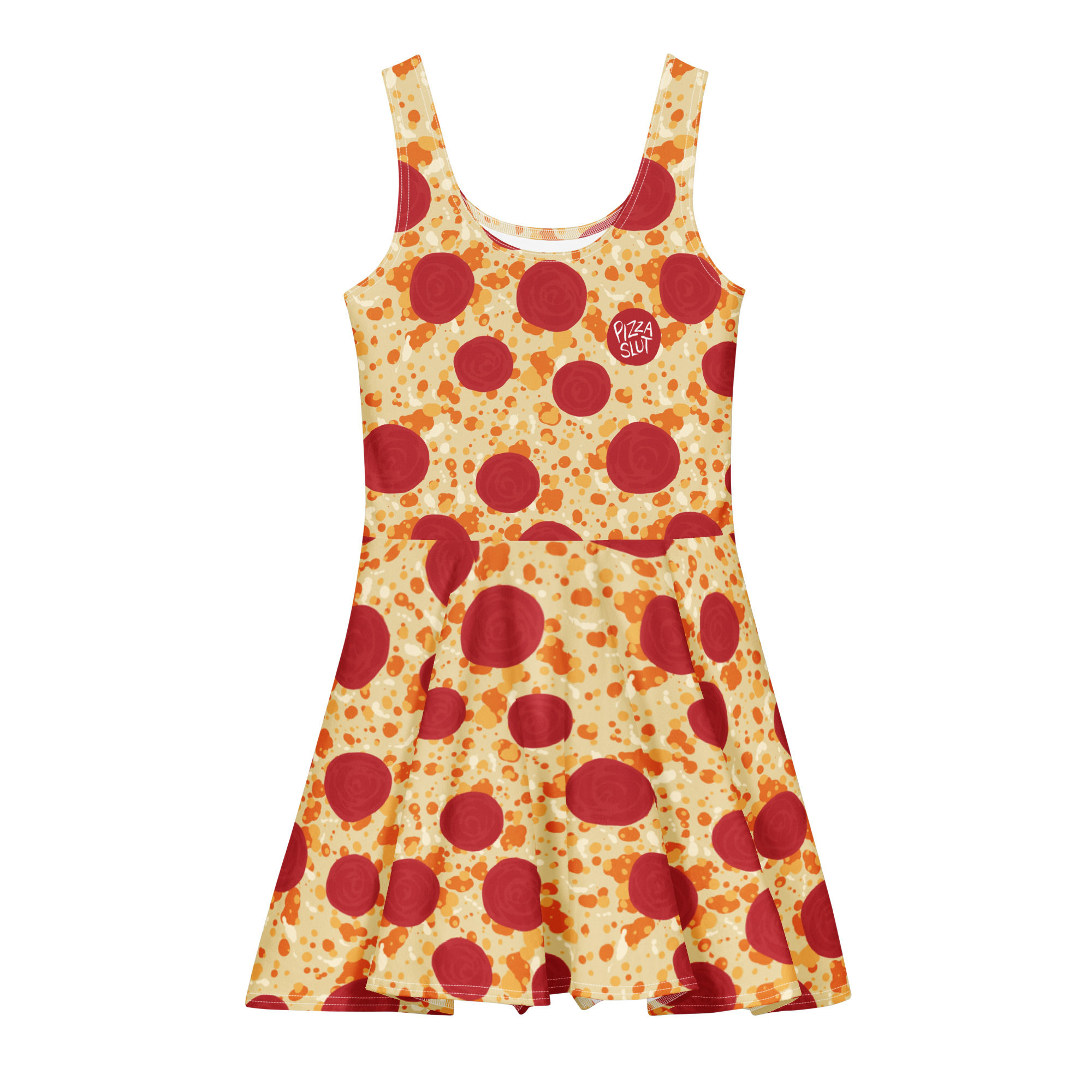 Pizza Slut Cotton Skater Dress