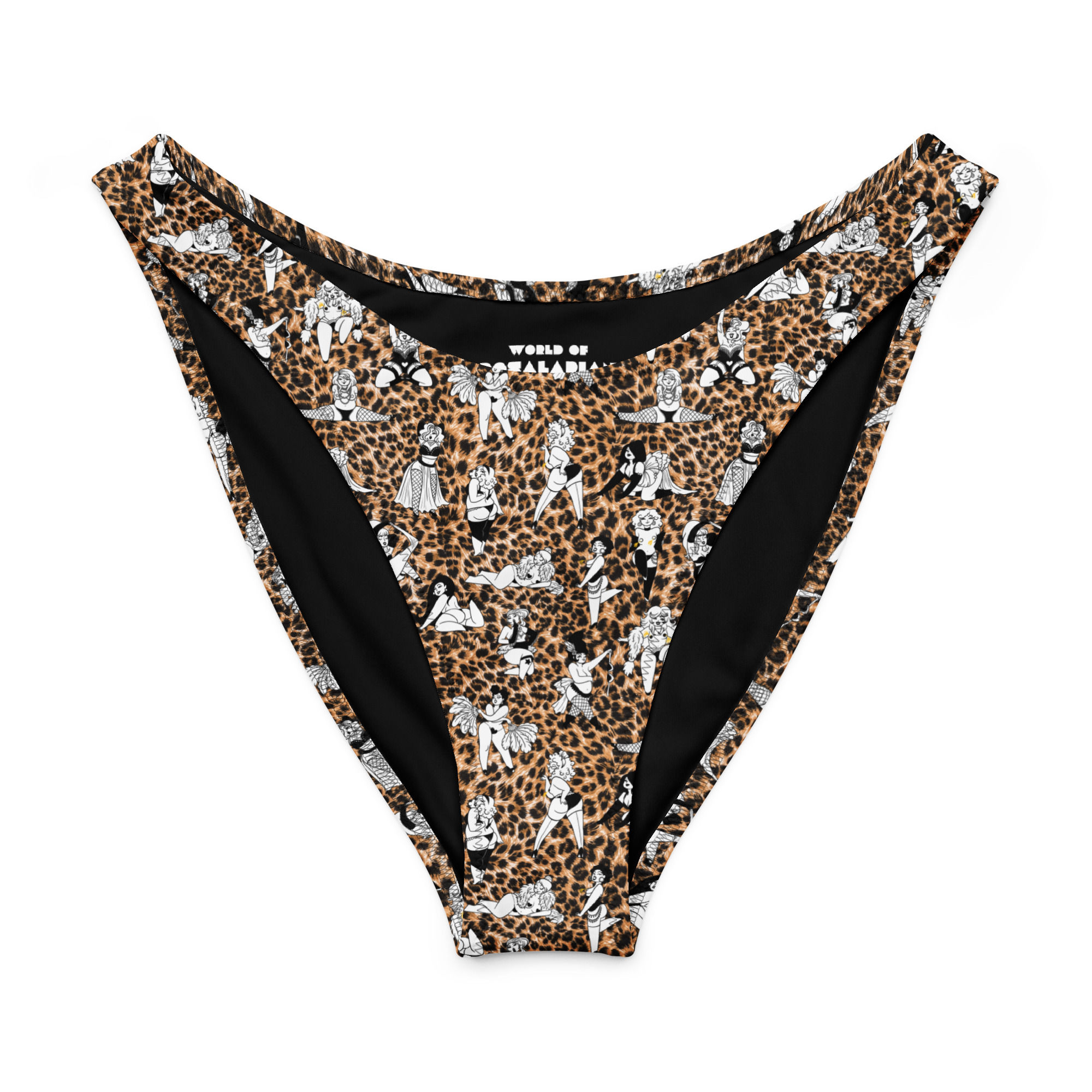 Burlesque Ballyhoo (Leopard Print) V Cut Bikini Bottom