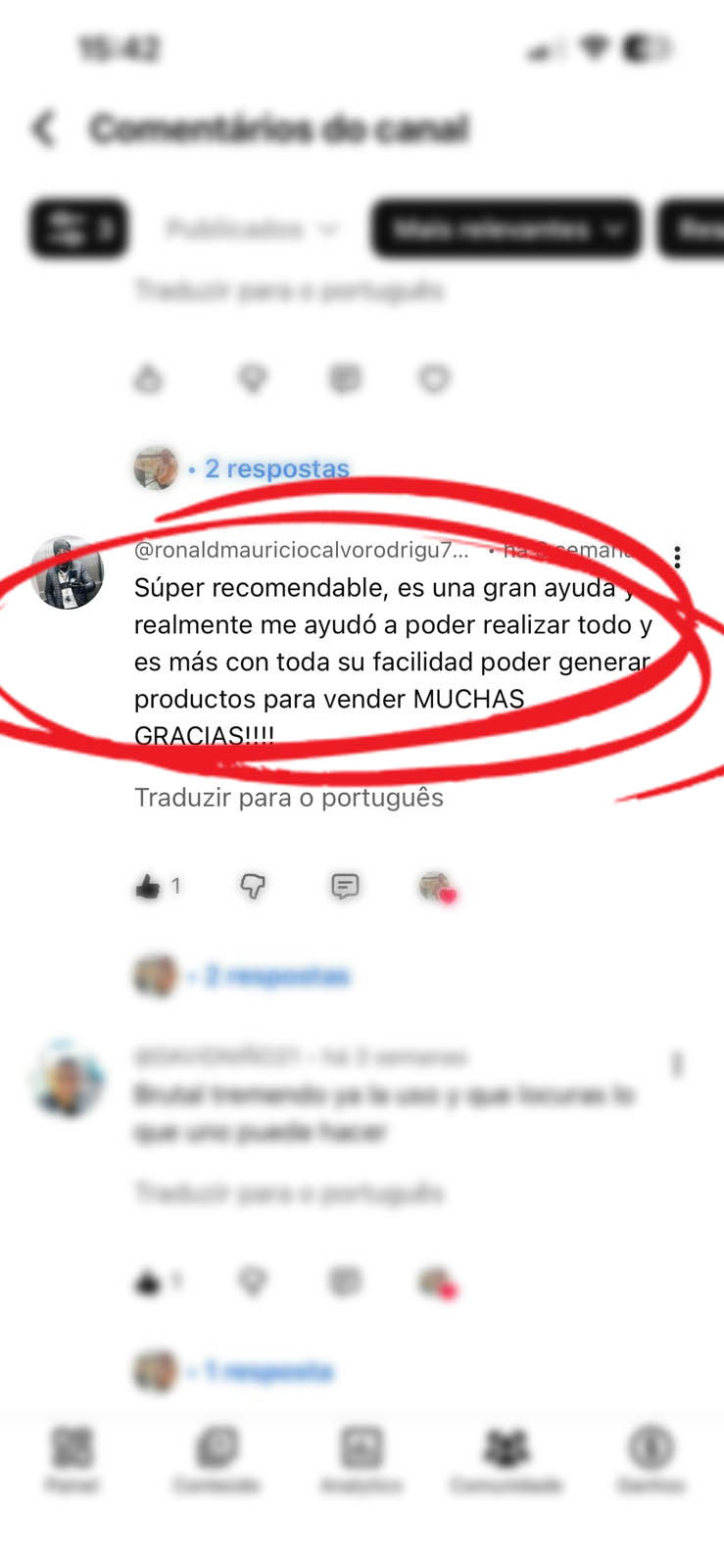 Testimonio de builder