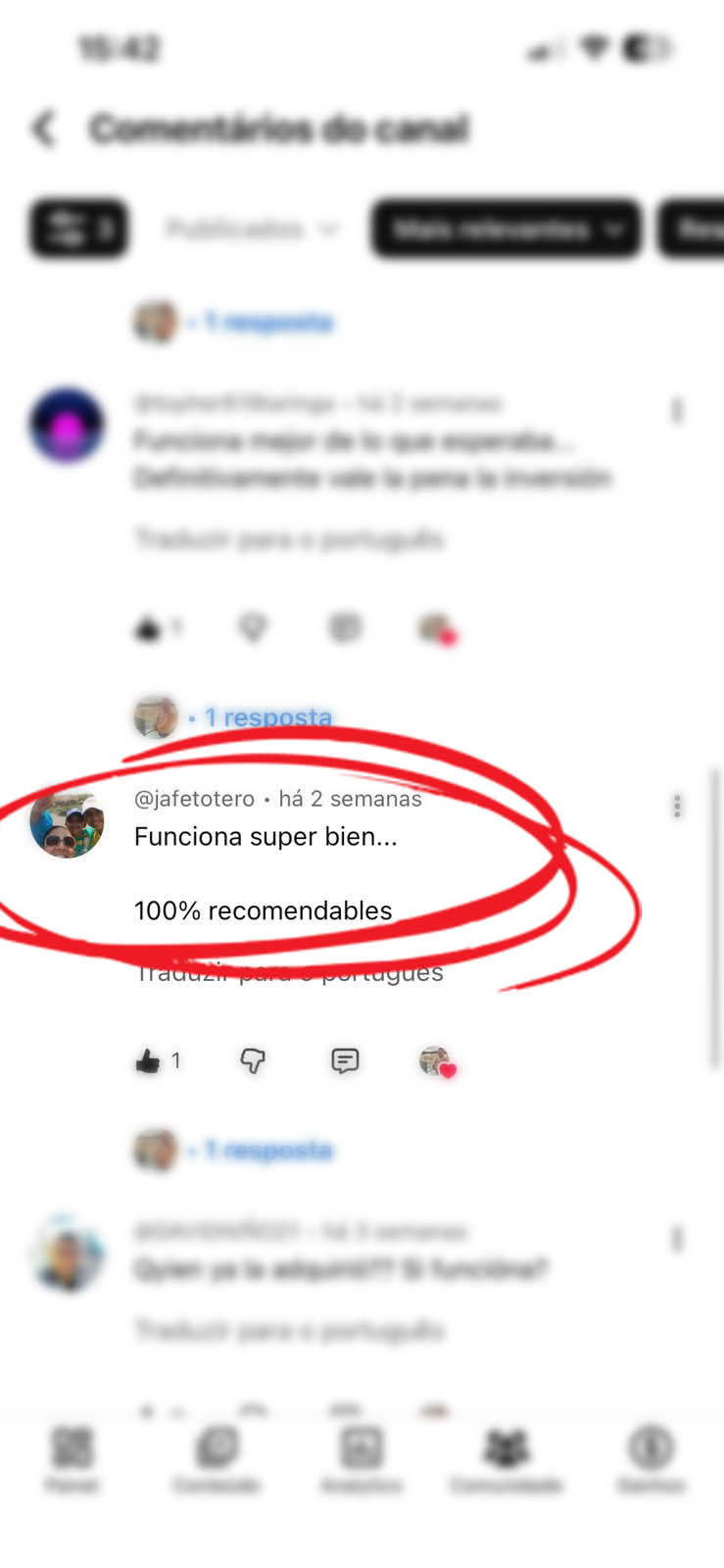 Testimonio de builder