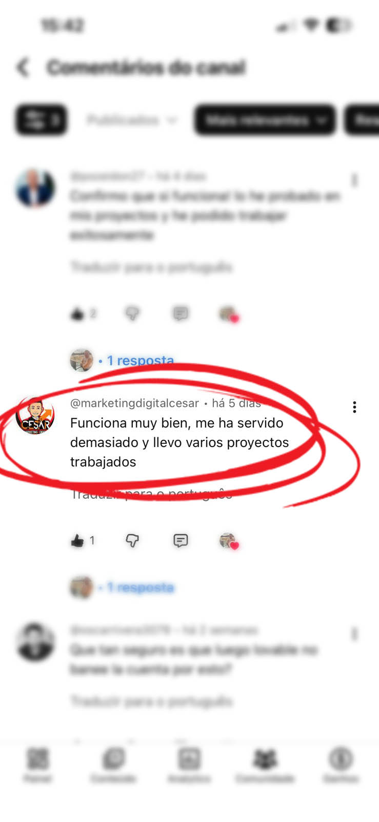 Testimonio de builder