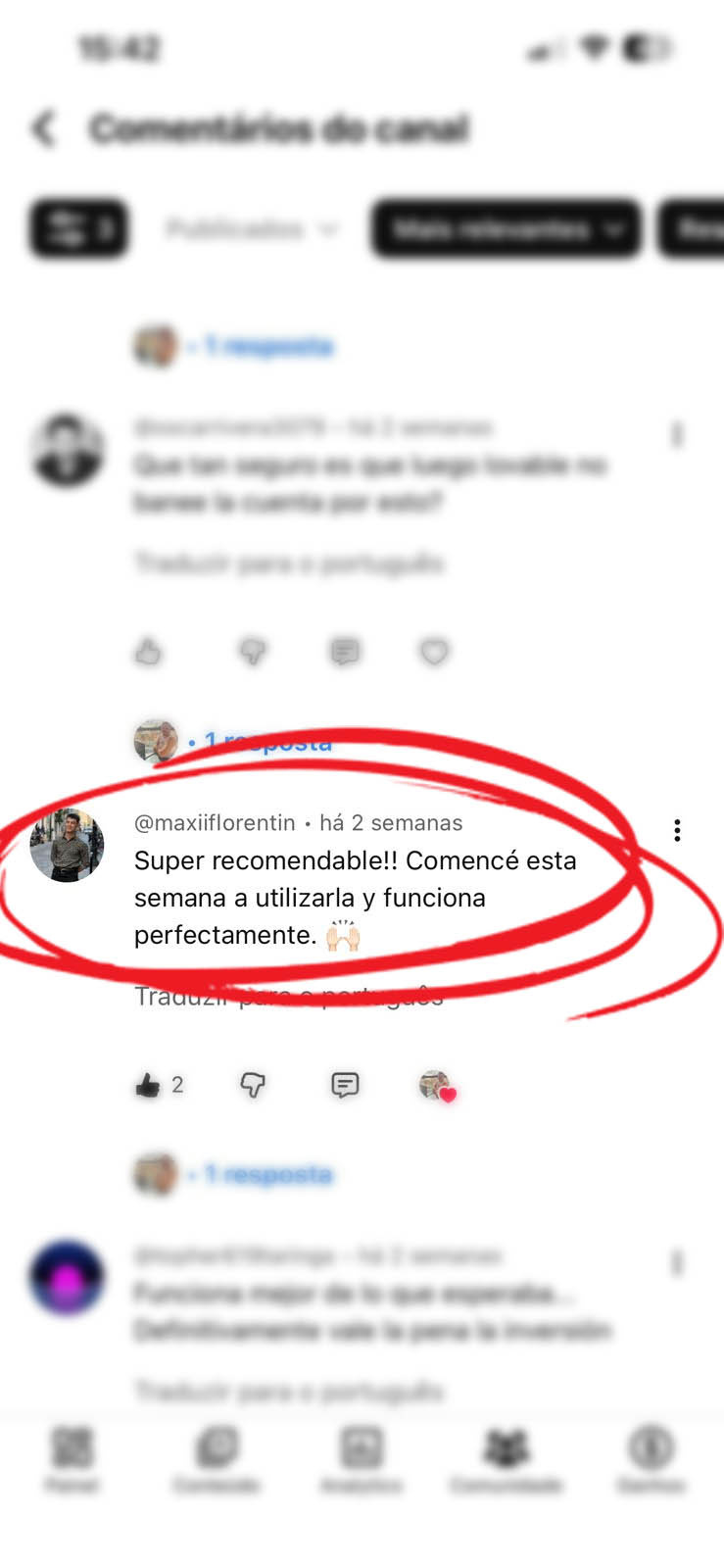 Testimonio de builder