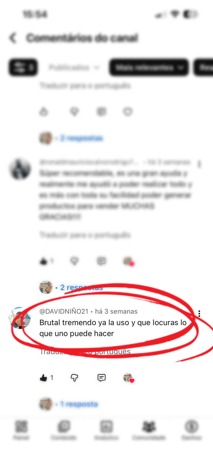 Testimonio de builder