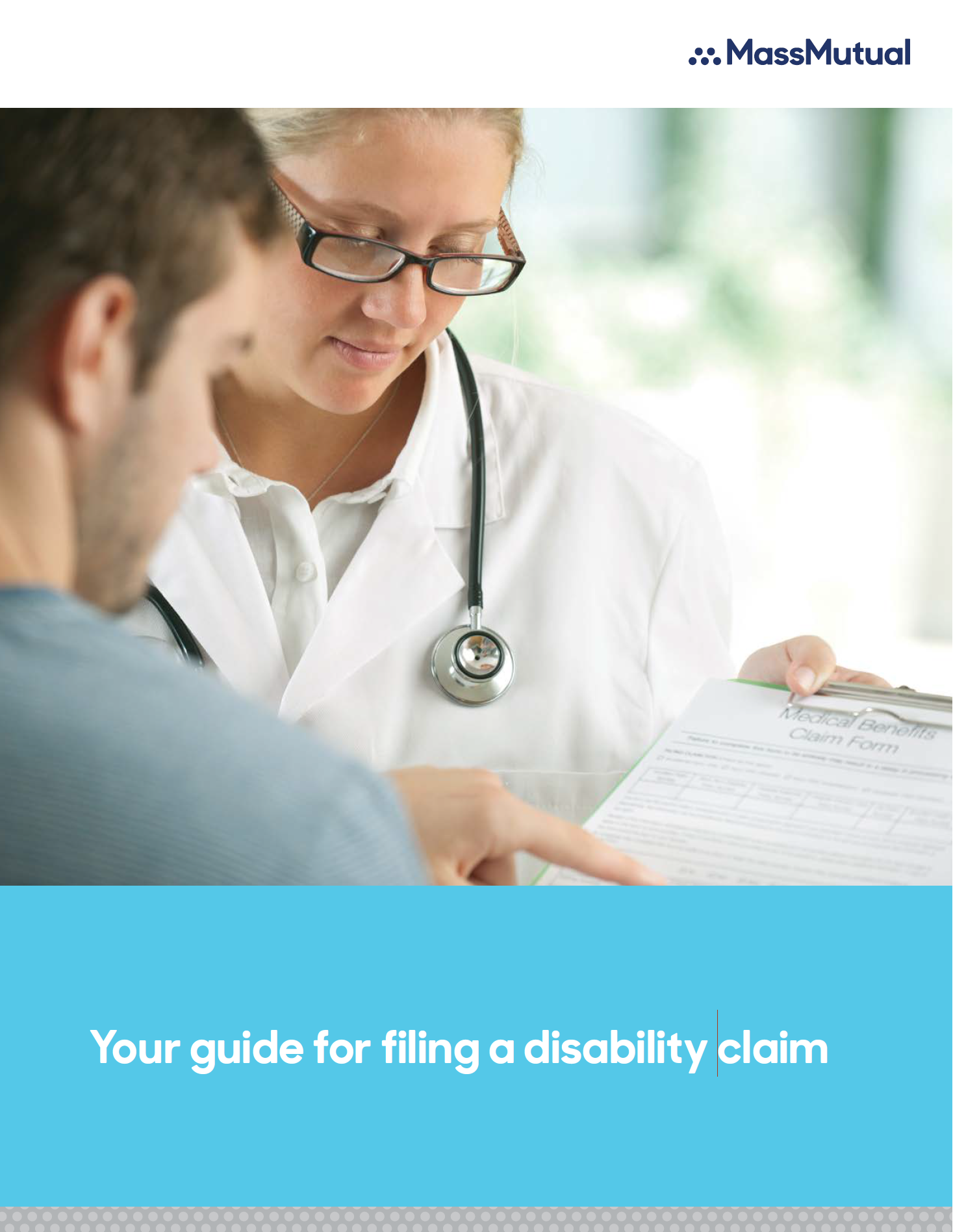medical professional looking at clipboard