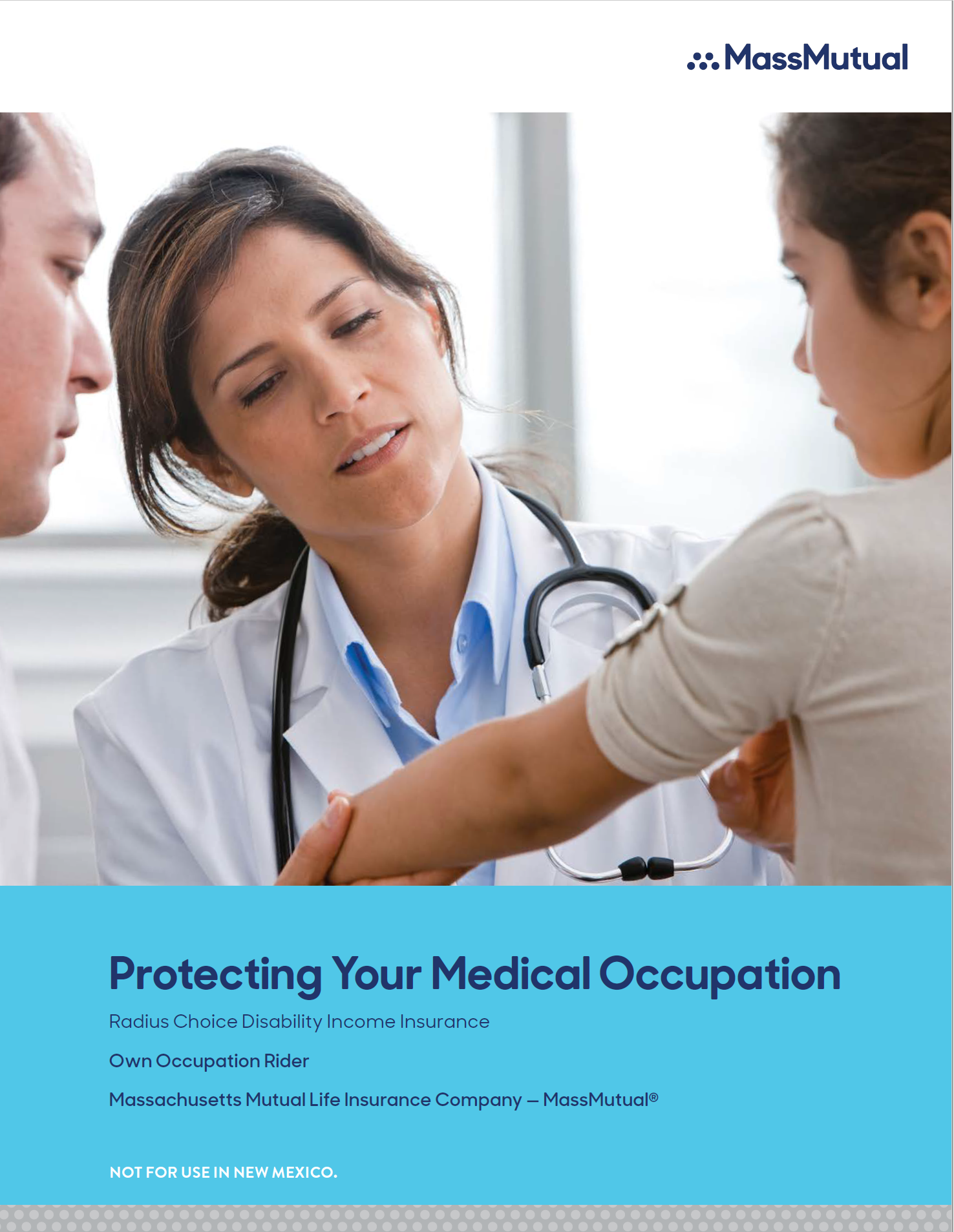 female medical professional consult with parent and child