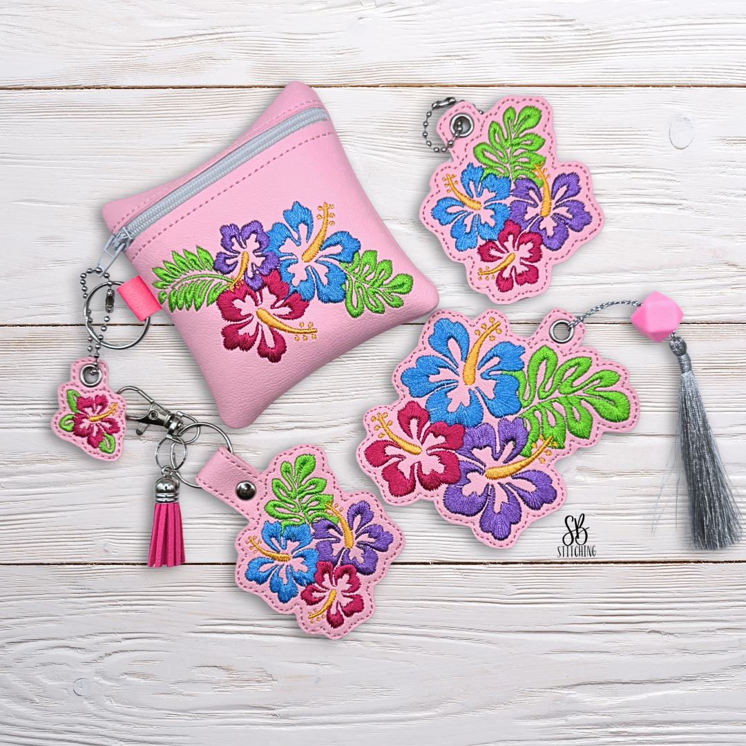 Hibiscus Set 2 Machine Embroidery Design