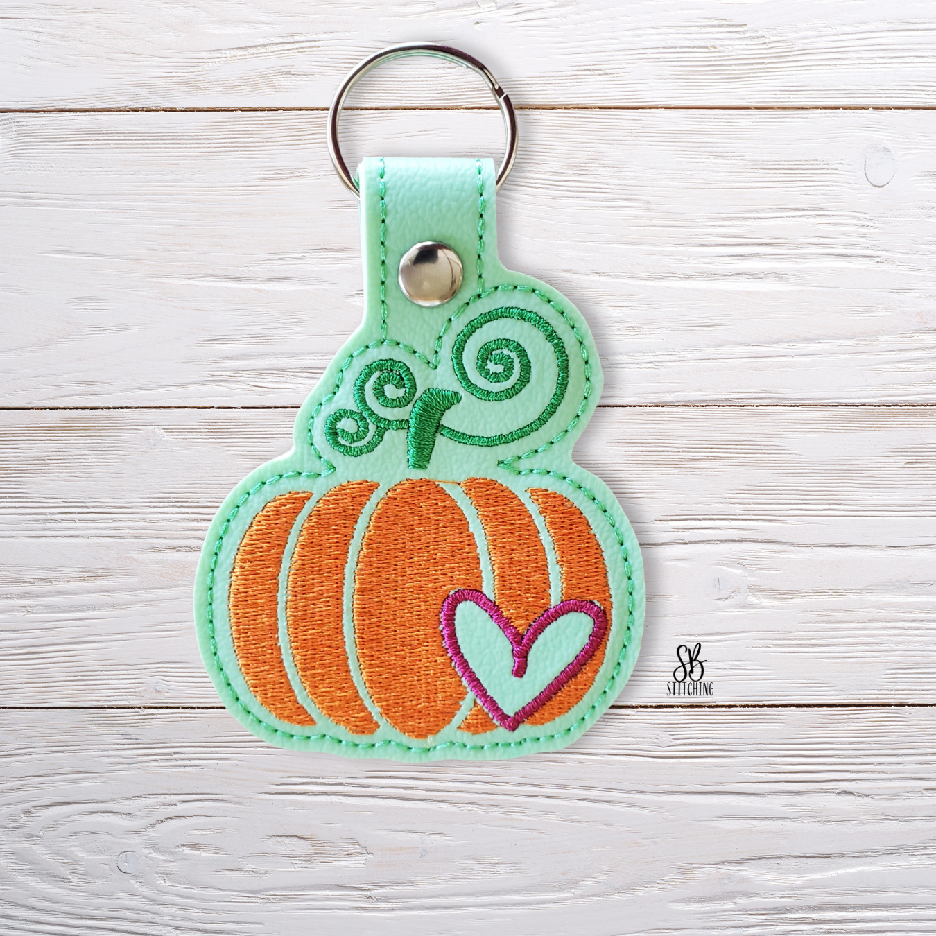 Pumpkin Love Snaptab Machine Embroidery Design
