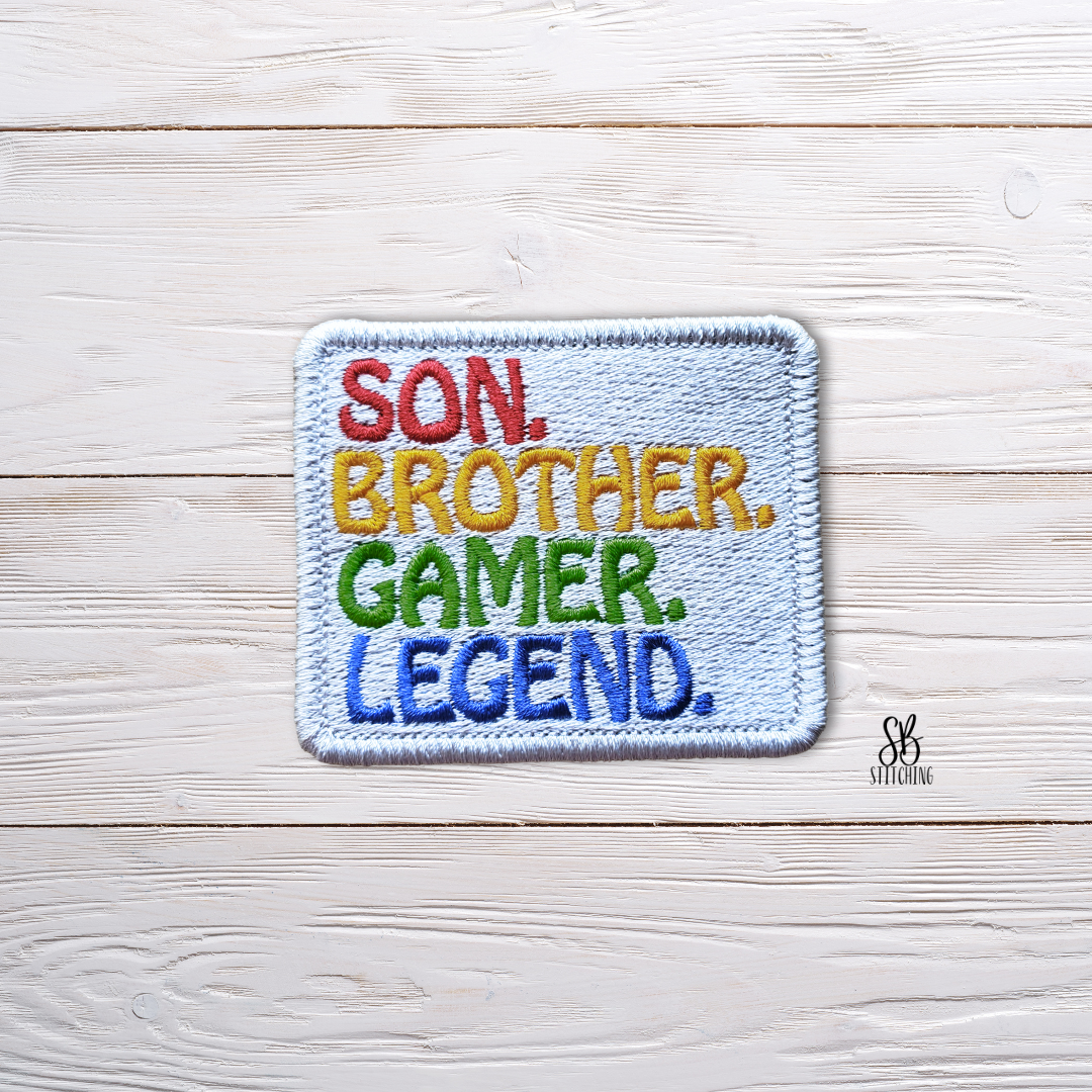 Son to Legend Patch Machine Embroidery Design
