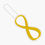 Thumbnail: Gold Infinity Sign Snaptab Machine Embroidery Design