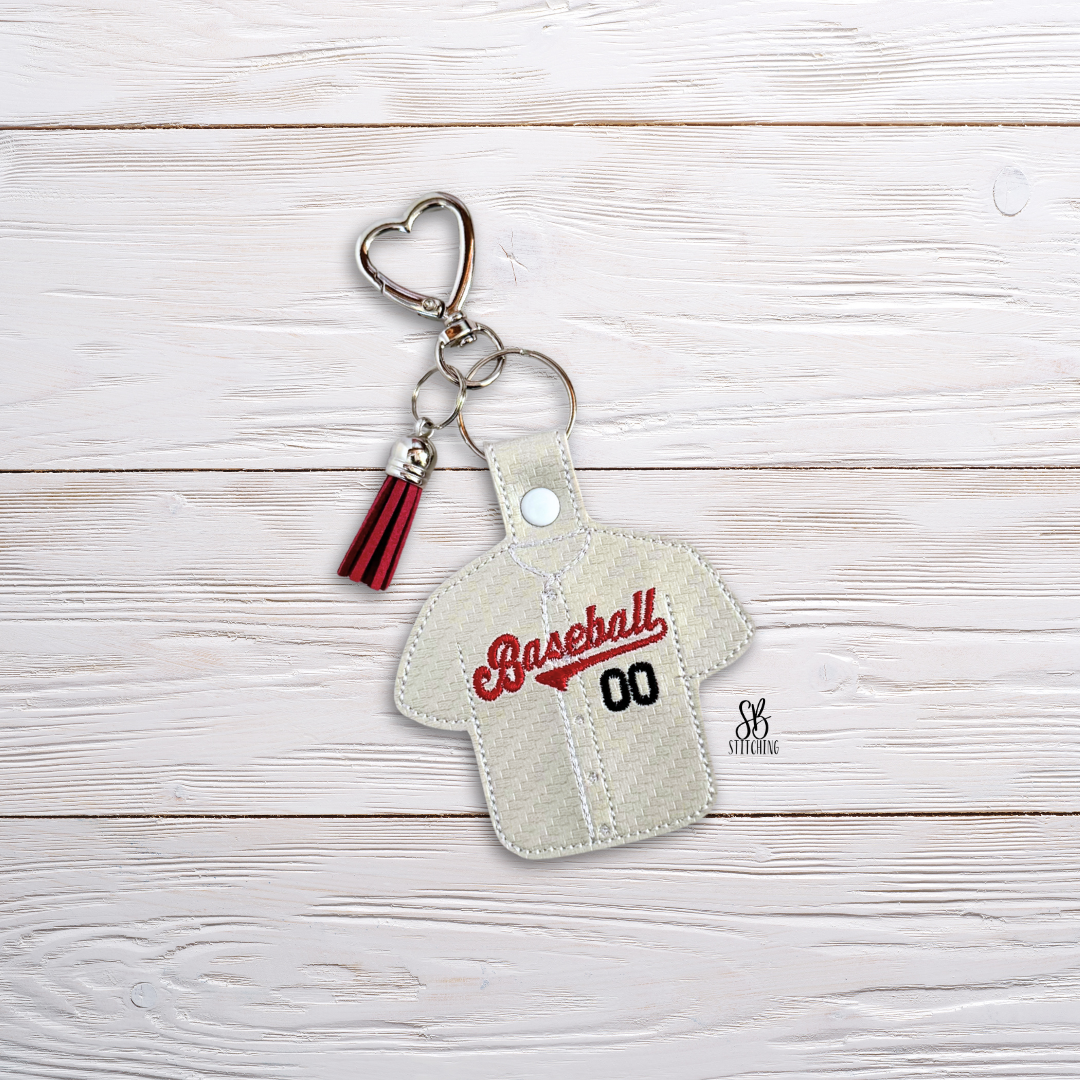 Baseball Jersey Snaptab Machine Embroidery Desig