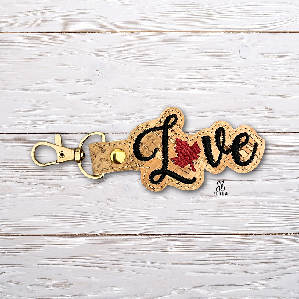 Leaf Love Snaptab Machine Embroidery Design