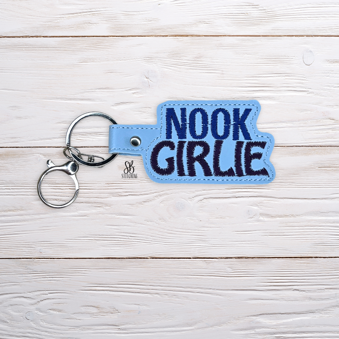 Nook Girlie Snaptab Machine Embroidery Design