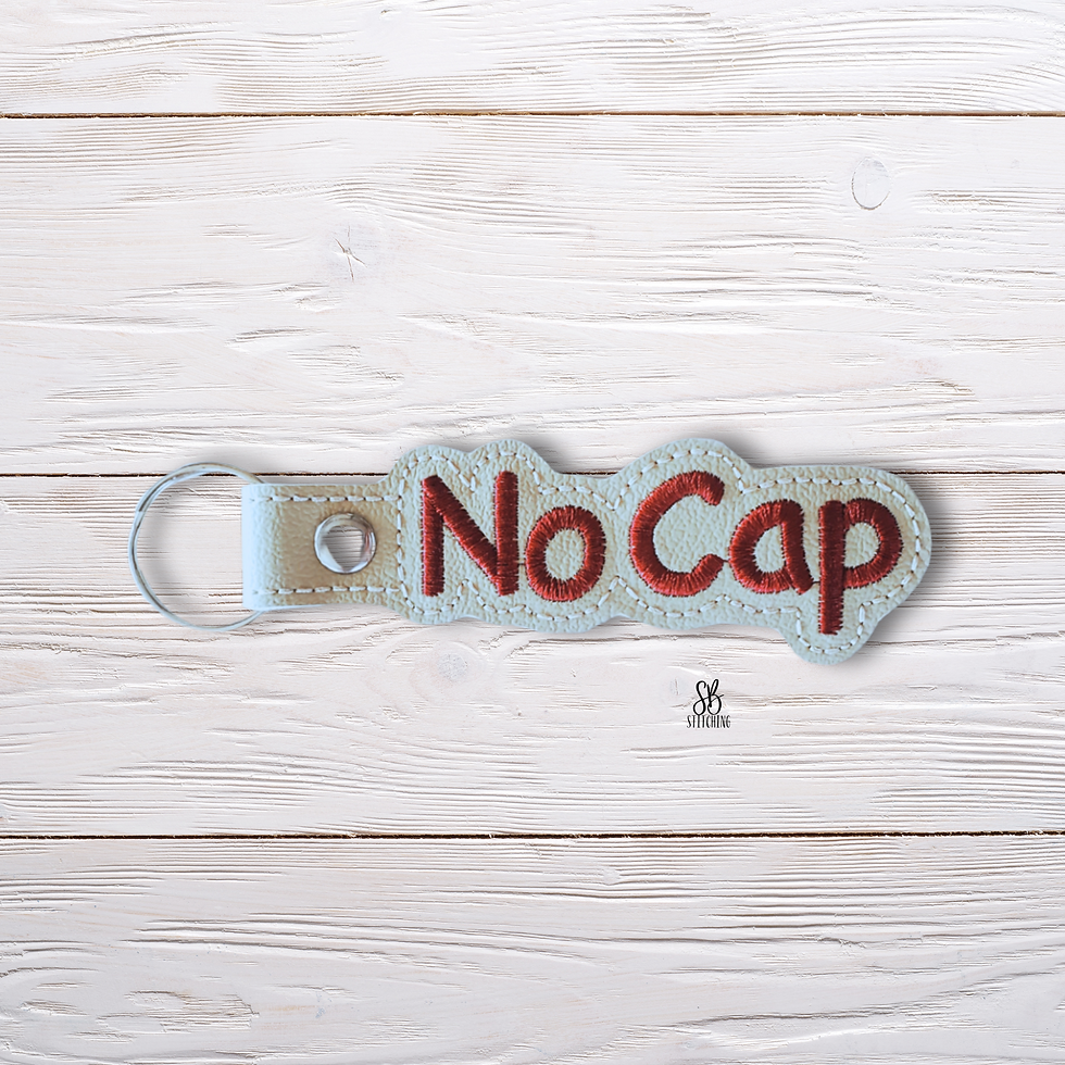 No Cap Snaptab Machine Embroidery Design
