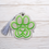 Thumbnail: Shamrock Paw Bookmark Embroidery Design